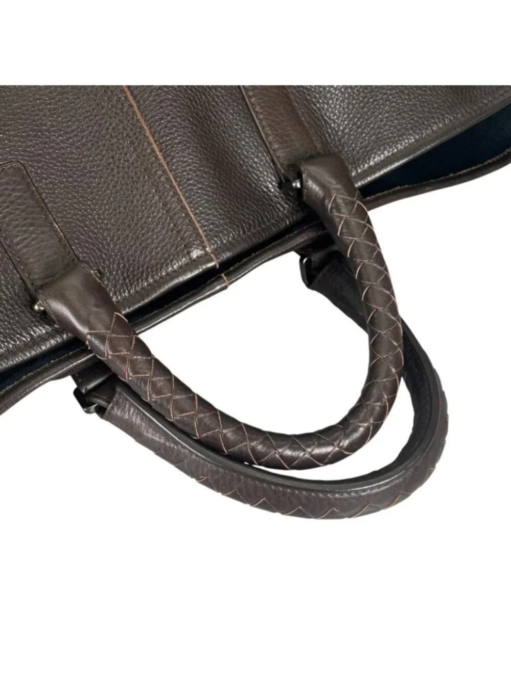 Bottega Veneta Intrecciato Tote Bag Leather Brown